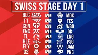 Worlds Highlights ALL GAMES Day 1  Worlds 2024 Swiss Stage