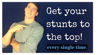 How to toss your stunts as HIGH as possible - Partner stunting tutorial