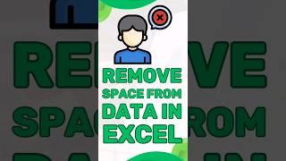 Excel Tip Removing Spaces from Data in Cells #excelshorts #shorts #exceltips