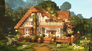 Minecraft  Aesthetic Cottagecore House Tutorial  Cottage  Mizunos 16 Craft Resource Pack