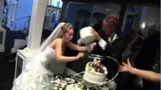 Bloody Cake Smash  Brawl between bride and groom