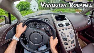 Aston Martin Vanquish Volante -  The V12 Convertible You Need to Drive POV Binaural Audio