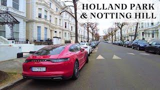 The Most Expensive Streets of Holland Park & Notting Hill London W11 Walking Tour  4K HDR