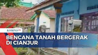 Bencana Tanah Bergerak di Cianjur 15 Rumah Warga Roboh