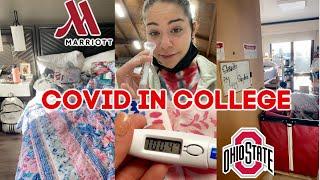 I got covid in college & sent to a hotel vlog  crazy experience  OSU