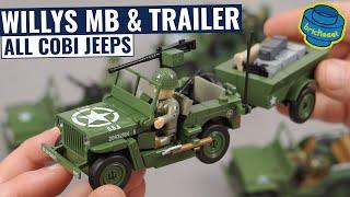 Off-Road Special - Willys Jeep  Trailer for 80th D-Day anniversary - COBI 2297 Speed Build Review
