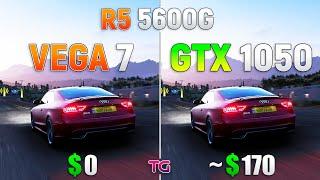 Ryzen 5 5600G VEGA 7 vs GTX 1050 - Test in 8 Games