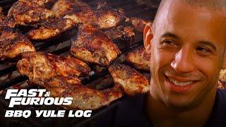 Fast & Furious Yule Log  1 Hour BBQ With The Fast Family