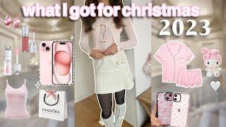 what I got for Christmas 2023 pandora sephora & pinterest clothes
