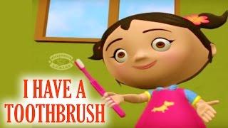I HAVE A TOOTHBRUSH NEAT AND GAY  3D Nursery Rhymes Collections For Kids