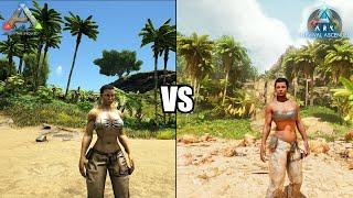 Ark Survival Evolved VS Ark Survival Ascended Epic Settings 4K  RTX 4090