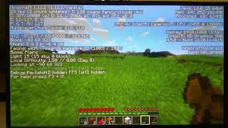 Playing Minecraft on Intel Celeron j3455 HD500 NUC6CAY