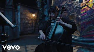 WEDNESDAY Playing Cello Full Scene  Wednesday plays oversized violin