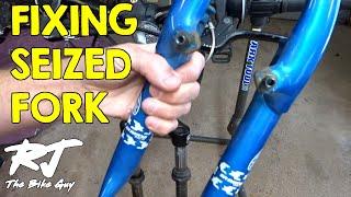 Fixing Seized Suntour Fork On Trek MT220 Bike