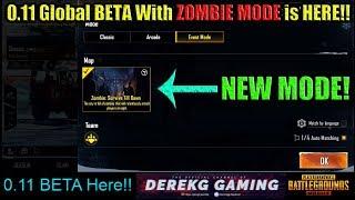 PUBG Mobile 0.11 Global BETA With ZOMBIE MODE Resident Evil 2 Collab Released Download NOW