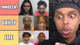 Celebrity Mugshot Tierlist based off how GUILTY they look..