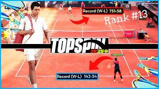 Rank 1000 vs Rank 13 TopSpin 2K25 Player vs Player Gameplay  World Tour  Intense Match