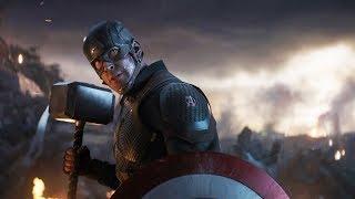 Капитан Америка Поднимает Молот Тора. Мстители Против Таноса  Мстители Финал 2019