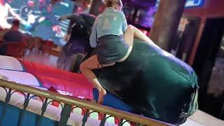 Hot bull riding 🫣 tonight #benidorm #bullriding #bull