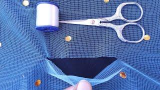 learn how to fix ripped mesh on a dress  how do you fix a hole in net fabric