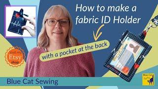 Vertical ID Card Holder Sewing Tutorial