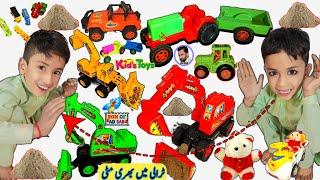 PLAY and LEARN Construction Toys for Kids with Fun Educational Videos  JCB wala tractor trali wala