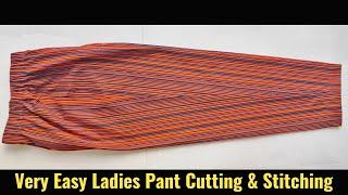 Very Easy Pant Trouser Cutting and stitching  Pant Cutting and stitching for beginners