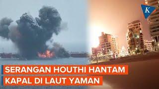 Usai Serang Tel Aviv Israel Drone Houthi Menyerang Kapal Komersial di Laut Yaman