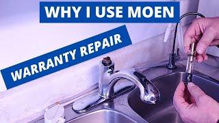 FREE PARTS MOEN KITCHEN FAUCET WARRANTY REPAIR NO MORE LEAKS. #Frugal With John