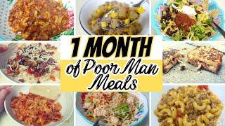 20 Amazingly Simple Poor Man Meals  A whole month of Poor man Meals  Quick & Easy Recipes