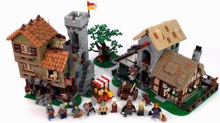 LEGO Icons Medieval Town Square 10332 review Castle fans are living well today