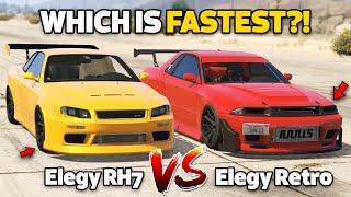 GTA 5 ONLINE - ELEGY RH7 VS ELEGY RETRO CUSTOM WHICH IS FASTEST?