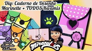 DIY Miraculous How to make Marinettes Sketchbook + Kwamis Sketchbook ALL OF THEM  wo sub