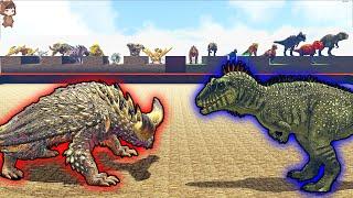 Team Monster Hunter VS Team Dinosaurs  ARK Mod Battle Ep.388