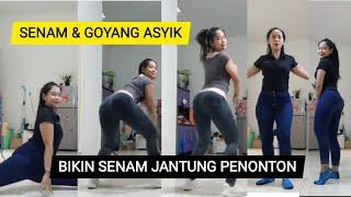 Cewek Goyang olah raga di rumah aja#cewekcantik#cewekseksi#goyangtiktok#goyanghot#senam