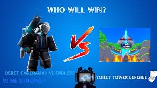 Beret Cameraman Vs Endless Mode In Toilet Tower Defense