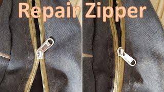 How-to repair a zipper that doesnt close properly Life Hack #2