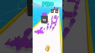 Noob vs Pro vs Hacker MAGNET BALLS RUN #shorts #games #viral