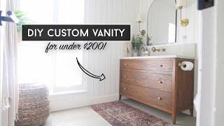 Building a Custom Bathroom Vanity  DIY Bathroom Vanity Build  Bathroom Remodel