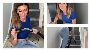 ASMR Vacuuming The Stairs With Henry - Crevice Tool Edge Vacuuming - Nozzle and Hose Vacuum