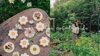 #113 Summer in the Countryside  Homemade bubble tea Lemon Flowers Cookies  Raindrop Cake…
