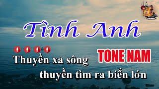Karaoke Tình Anh Tone Nam  Nhạc Sống Nguyễn Linh