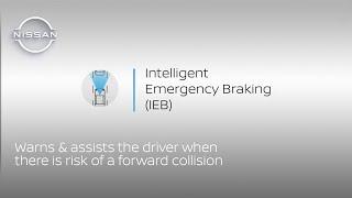 How the Nissan Intelligent Emergency Braking IEB works