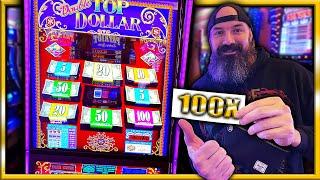 HUGE 100X Win On Double Top Dollar Seminole Hard Rock Casino Tampa