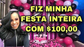 COMO FAZER UMA FESTA LINDA GASTANDO 10000  PASSO A PASSO  DECORAÇÃO DE FESTA SIMPLES FÁCIL BARATO