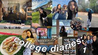 college diaries 1 .ೃ࿐  ucsc 1st year welcome week exploring campus food & haul