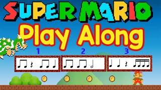 Super Mario Play Along with Poison Rhythm  Levels 1 2 & 3