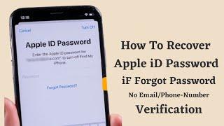 How To Recover Apple iD Password  Recover Apple iD Passwod iF Forgot Password Email & Number 2023