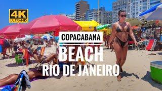 Copacabana Beach Rio de Janeiro Brazil turn on subtitles 4K Walk