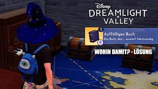 Dreamlight Valley Auffälliges Buch - Wohin damit? Lösung
